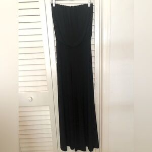 Black Strapless Jumpsuit